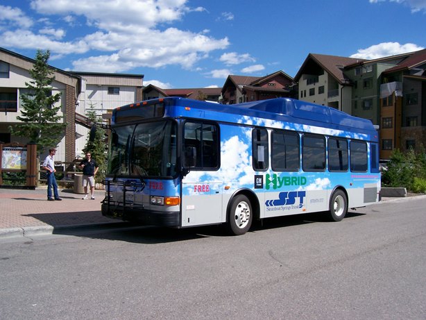 bus at mountain
